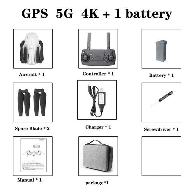 Great S162 Drone - GPS 4K HD 1080P 5G Wifi FPV - Quadcopter Flight - Smart Return Drones Pro Toys (5X2)(RLT)