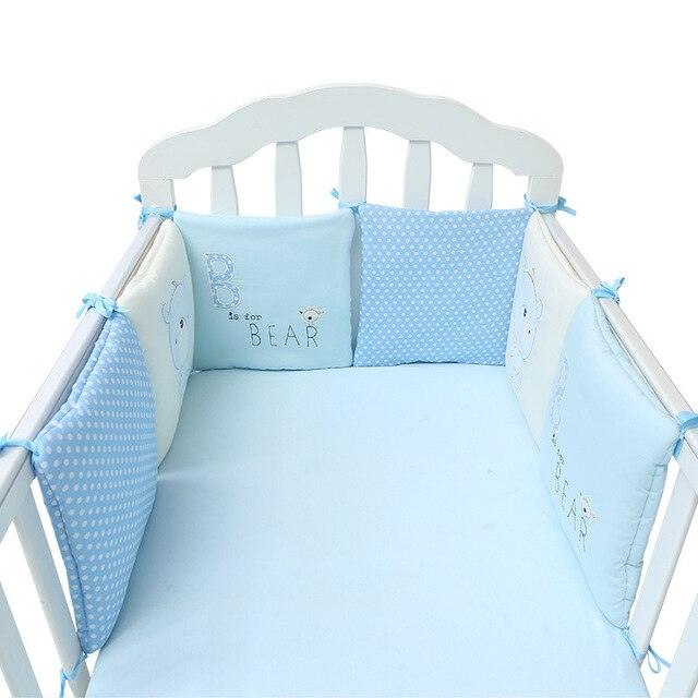 Comfortable Baby Bed Cartoon Bumpers - Bed Crib Cotton Infant Bumper 6pcs/Set Bedding set (3X1)