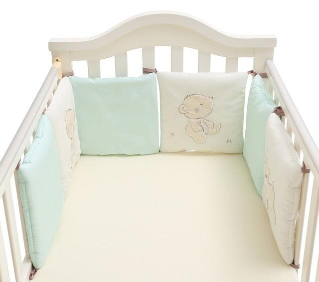 Comfortable Baby Bed Cartoon Bumpers - Bed Crib Cotton Infant Bumper 6pcs/Set Bedding set (3X1)