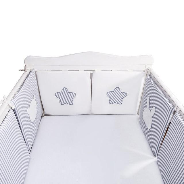 Comfortable Baby Bed Cartoon Bumpers - Bed Crib Cotton Infant Bumper 6pcs/Set Bedding set (3X1)