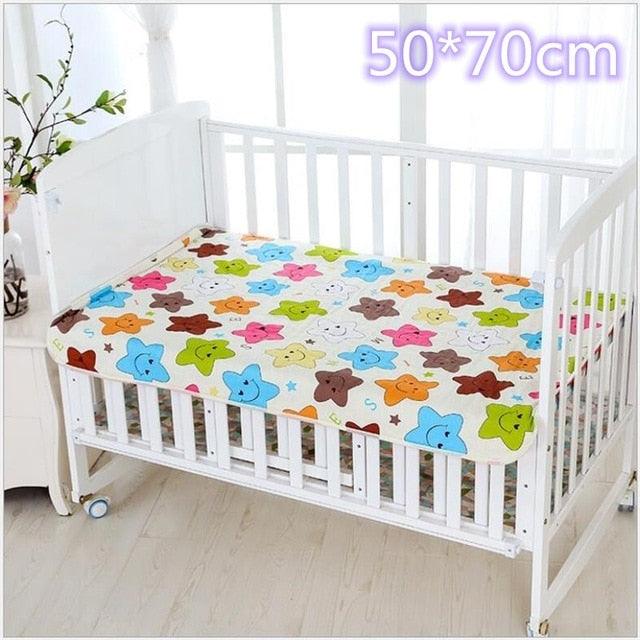 Baby Waterproof Sheet Urine Changing Pads - Reusable Infant Bedding Nappy Burp Mattress Changing Mat (X6)(X7)