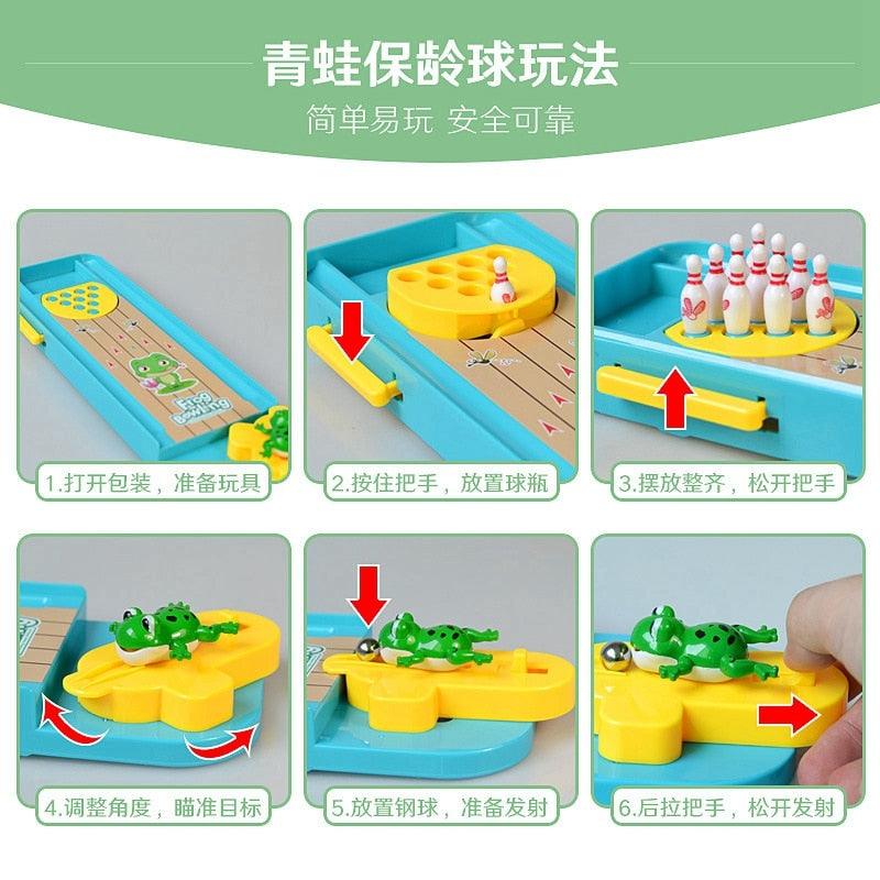 Cute Baby Mini Bowling Games - Funny Parent-Child Interactive Toys - Table Board Game Educational Toys (7X2)