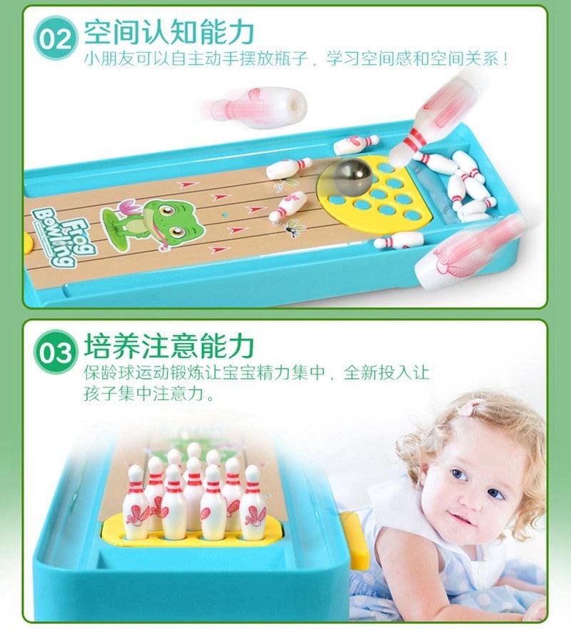 Cute Baby Mini Bowling Games - Funny Parent-Child Interactive Toys - Table Board Game Educational Toys (7X2)
