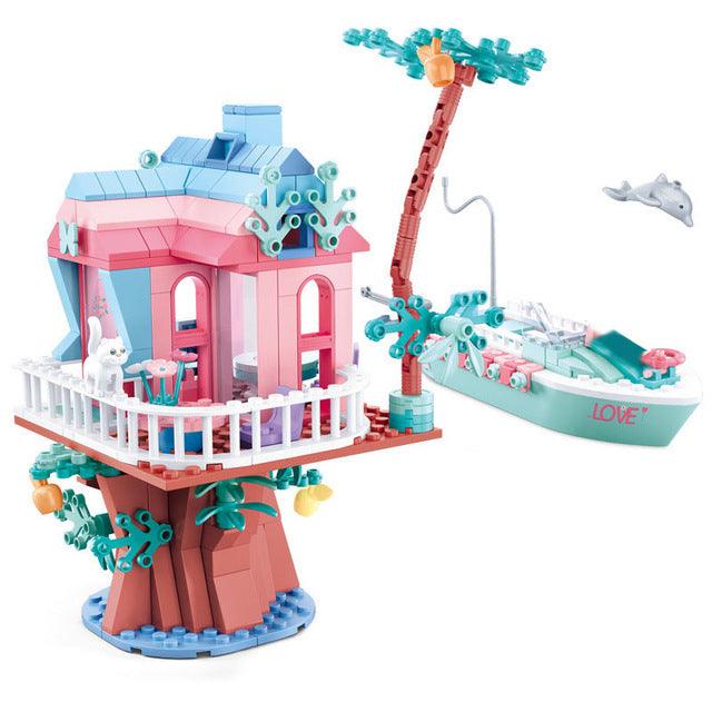 City Wedding Party Car Blocks - Girl Friends - Romantic Wedding Dress Model Building Blocks - Bricks Toys (8X2)