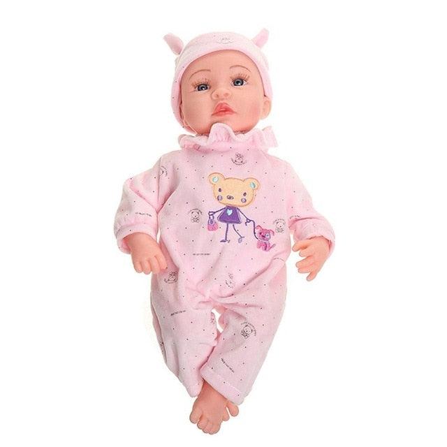 48CM Baby Dolls -Girls Reborn Doll Sleeping Accompany Doll - Birthday Christmas Present (4X2)
