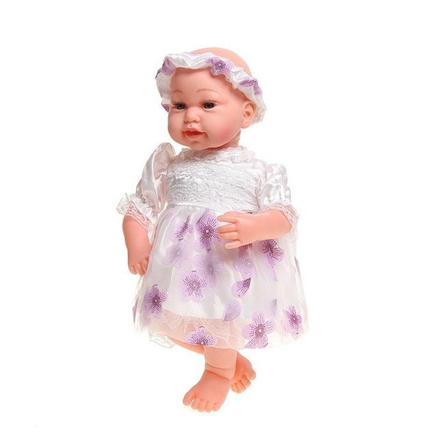 48CM Baby Dolls -Girls Reborn Doll Sleeping Accompany Doll - Birthday Christmas Present (4X2)