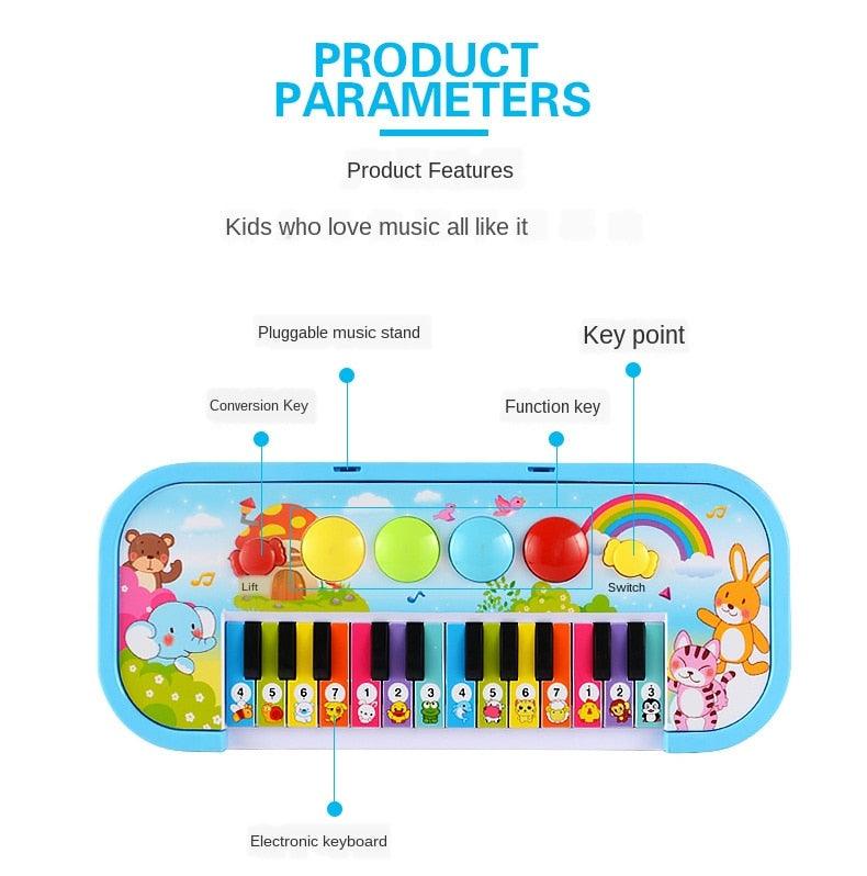 Gorgeous Baby Musical Instrument Toy - Baby Kids Animal, Farm, Piano Developmental Educational Toys - Electronic Keyboard (D2)(2X2)