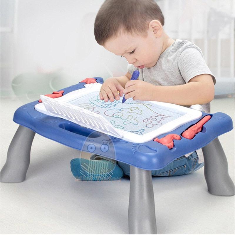Kids Colorful Magnetic Drawing Board - Plastic Writing Painting Desk Early Educational Toys For Children Gifts (8X1)
