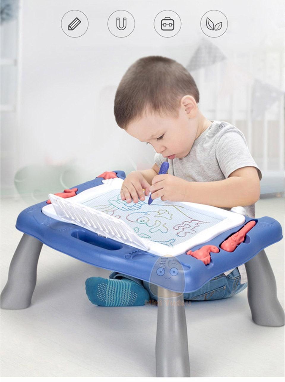 Kids Colorful Magnetic Drawing Board - Plastic Writing Painting Desk Early Educational Toys For Children Gifts (8X1)