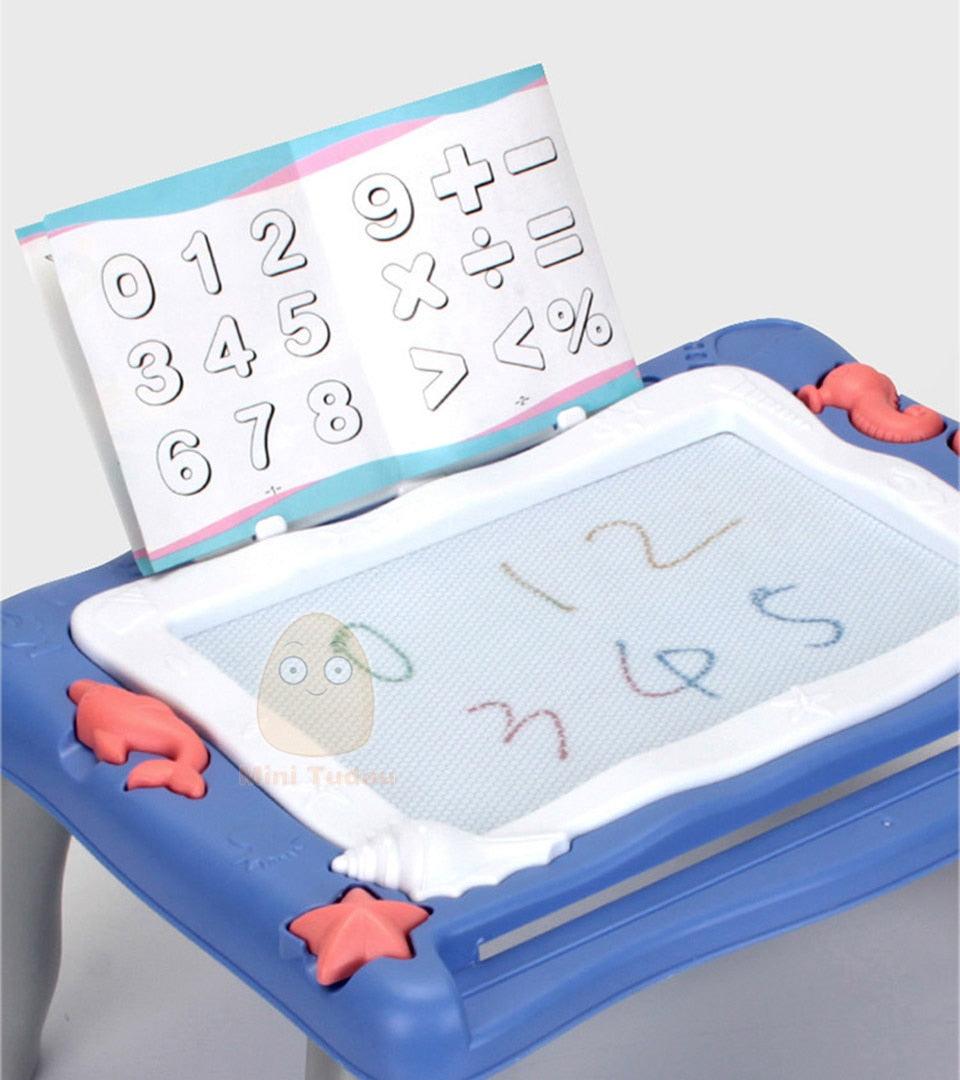 Kids Colorful Magnetic Drawing Board - Plastic Writing Painting Desk Early Educational Toys For Children Gifts (8X1)