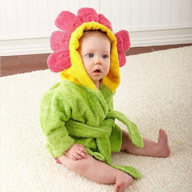 Princess Crown Children Bath Towel - Newborn Blankets Baby Girl Bathrobe Hooded (2X1)