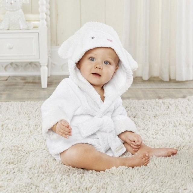 Princess Crown Children Bath Towel - Newborn Blankets Baby Girl Bathrobe Hooded (2X1)