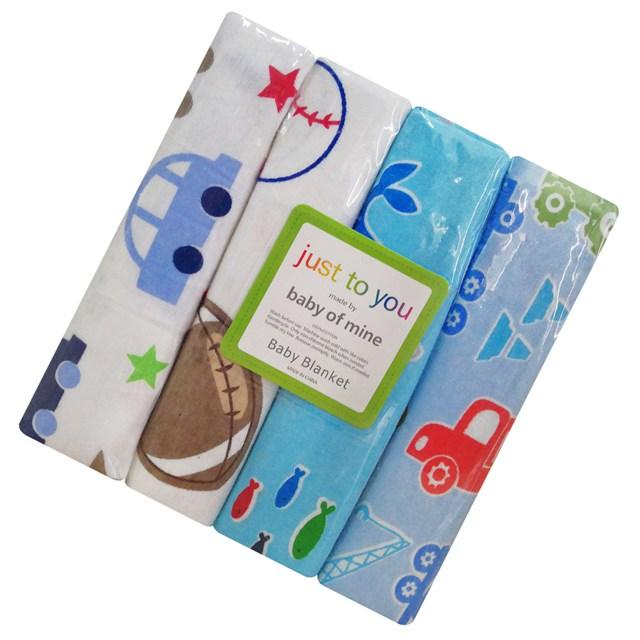 Amazing 4pcs/Lot Cotton Flannel Newborn Baby Blankets - Cotton Throws Baby Blanket - Grasping Carpe 76 x 76 cm (X6)(F1)(D1)