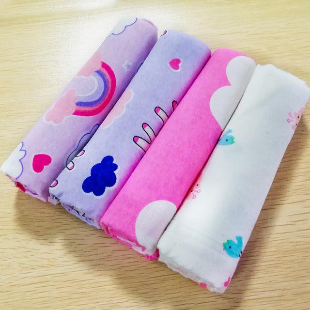 Amazing 4pcs/Lot Cotton Flannel Newborn Baby Blankets - Cotton Throws Baby Blanket - Grasping Carpe 76 x 76 cm (X6)(F1)(D1)