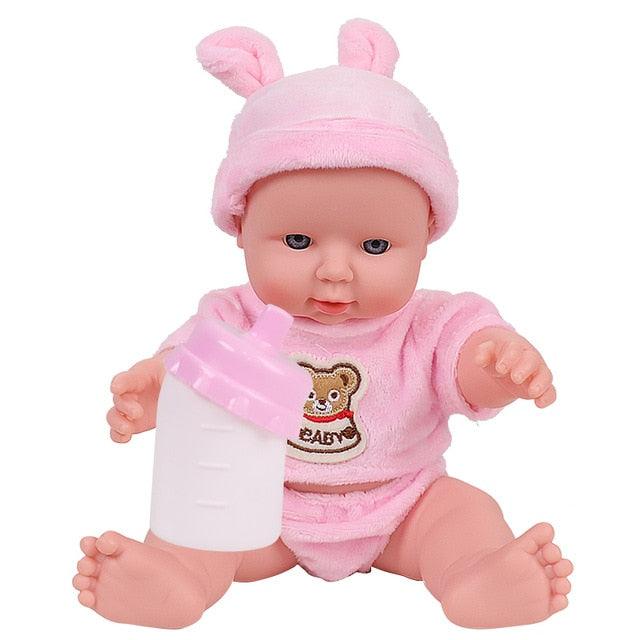 Cute 12 inches Bebe Reborn Toys - Dolls For Baby Girl - Newborn Full Silicone Toys - Gift For Children (D2)(4X2)