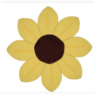 Gorgeous Baby Bath Blooming Flower Newborn Bathtub - Foldable Lotus shape Cushion skin Bath pad - Portable Soft Seat (D1)(4X1)