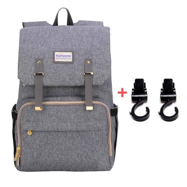 Fashion Baby Diaper Organizer Bag with Insulated Cup Holder Multi-Pocket (X2)