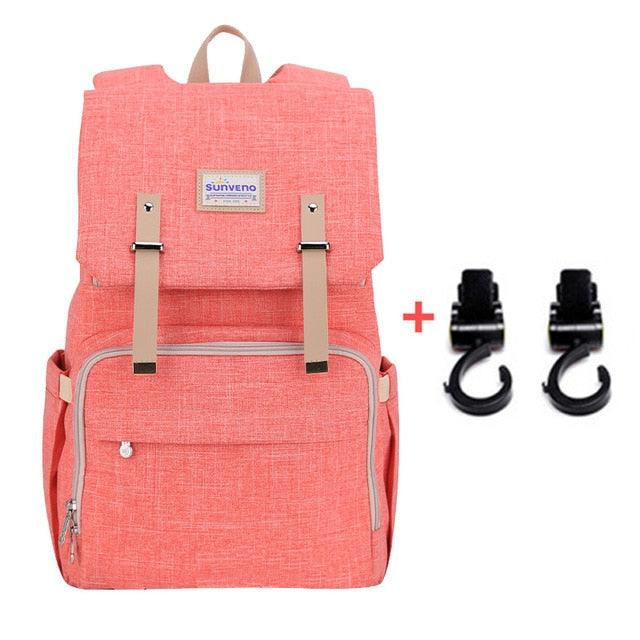 Fashion Baby Diaper Organizer Bag with Insulated Cup Holder Multi-Pocket (X2)