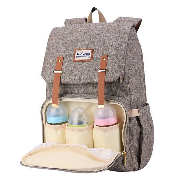 Fashion Baby Diaper Organizer Bag with Insulated Cup Holder Multi-Pocket (X2)