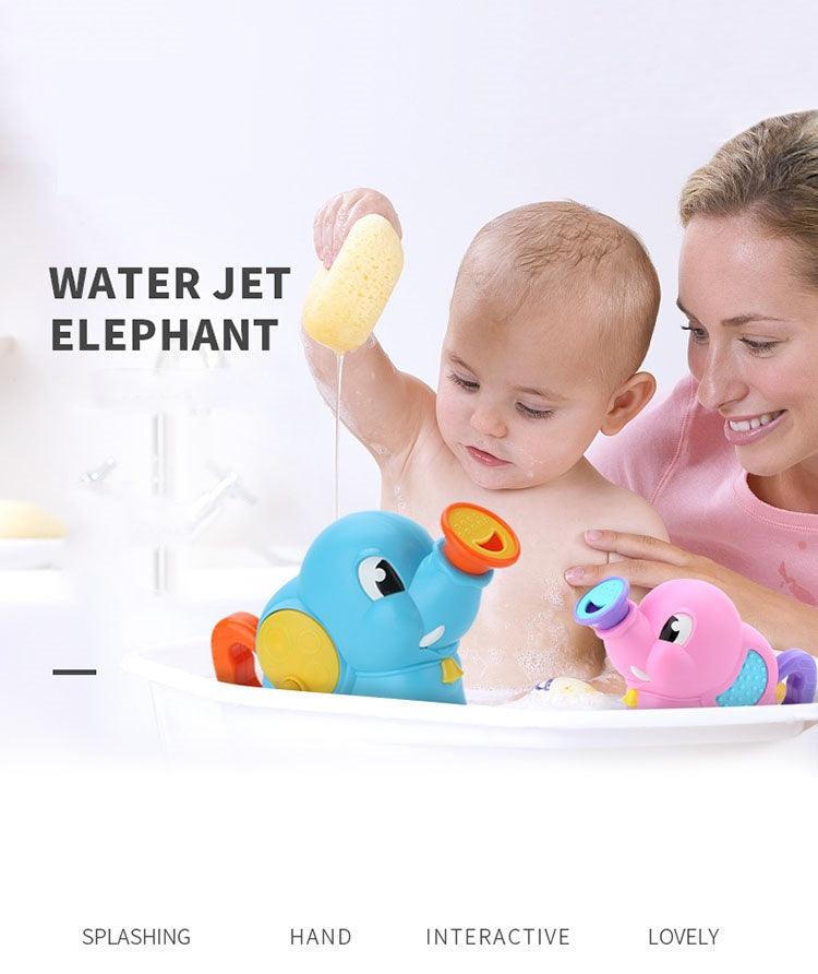Cute Baby Kid's Bathing Water Toy Elephant - Shower Parent-Child Interactive Play Toy Gift for Baby (4X1)(F1)