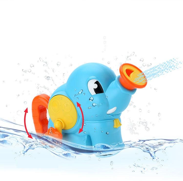 Cute Baby Kid's Bathing Water Toy Elephant - Shower Parent-Child Interactive Play Toy Gift for Baby (4X1)(F1)