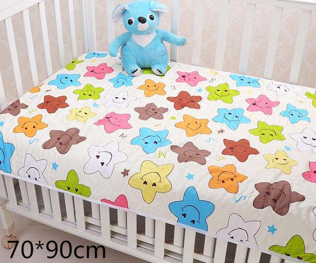 Baby Waterproof Sheet Urine Changing Pads - Reusable Infant Bedding Nappy Burp Mattress Changing Mat (X6)(X7)