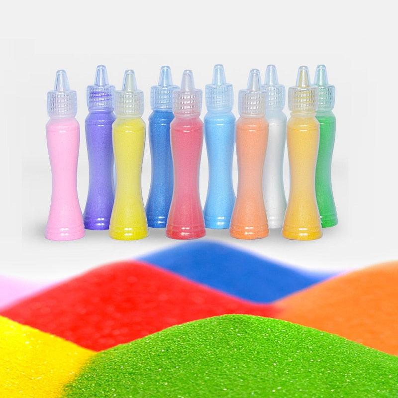 Education Sand Painting Set Art Crafts Toys - Children Crafts Christmas Toys For Boys Books (D2)(8X1)