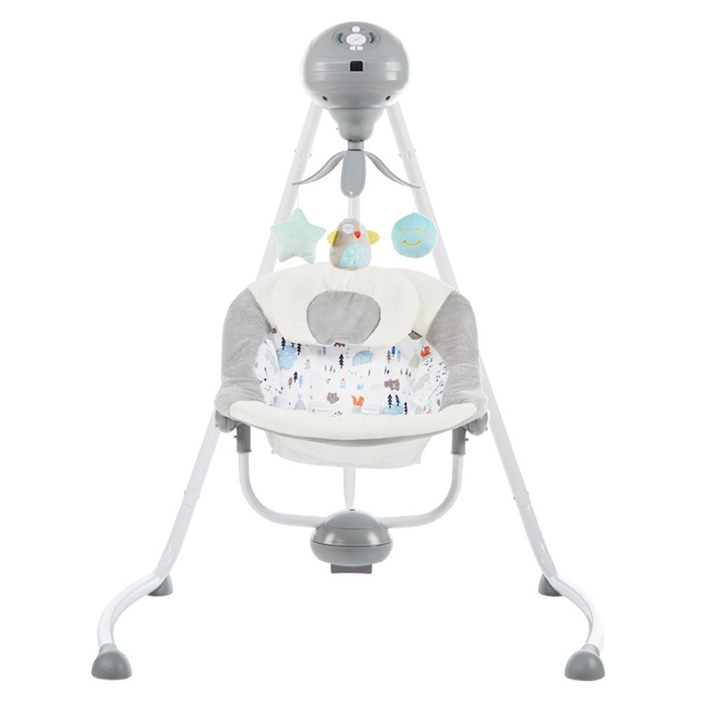 Electric Swing Baby Rocking Chair - Cartoon Cradle Comforting Baby Artifact Shake Bed - Mobile Phone Remote (X8)