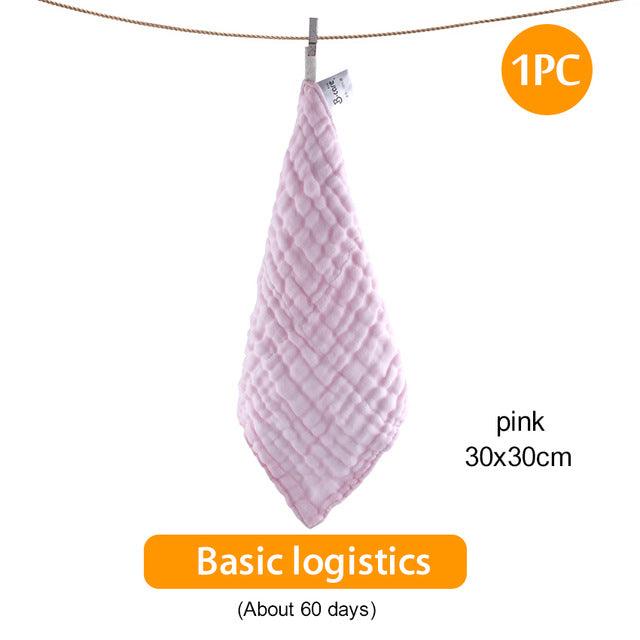 Baby Towel - Absorbent 6-Layer Gauze Kindergarten Washcloth 30X30Cm (2X1)