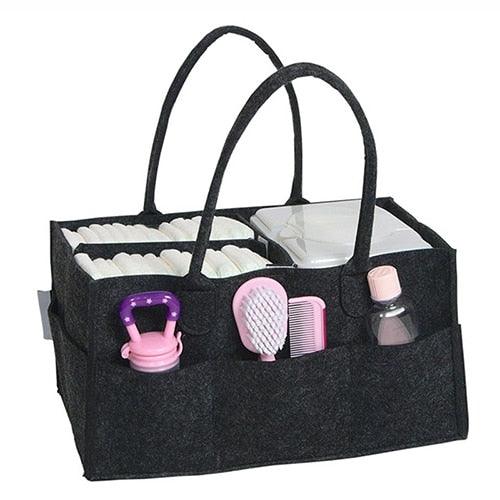 Baby Diaper Caddy Organizer - Portable Storage Bag for Nursery, Changing Table and Car - Good for Storing Diapers, Bottles, Baby Wipes,(X1)