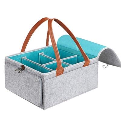 Baby Diaper Caddy Organizer - Portable Storage Bag for Nursery, Changing Table and Car - Good for Storing Diapers, Bottles, Baby Wipes,(X1)