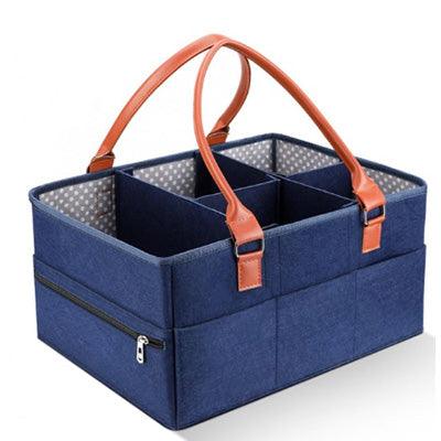 Baby Diaper Caddy Organizer - Portable Storage Bag for Nursery, Changing Table and Car - Good for Storing Diapers, Bottles, Baby Wipes,(X1)
