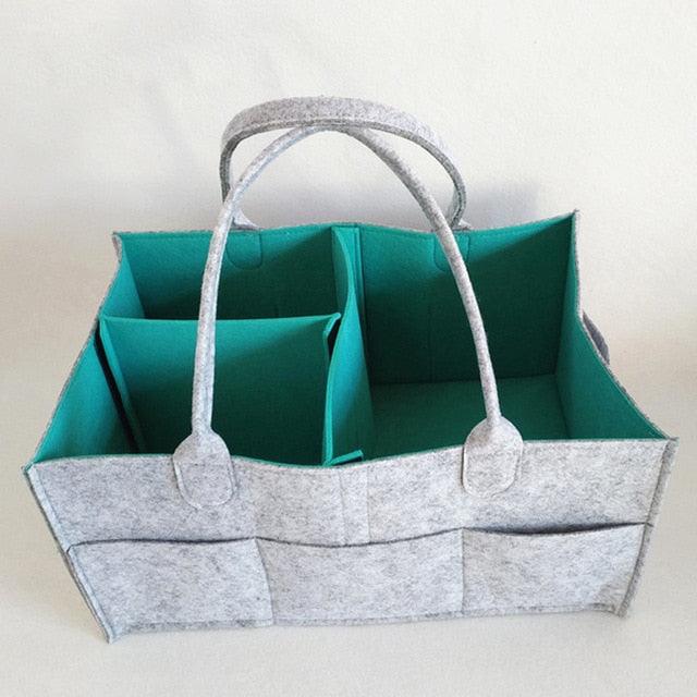 Baby Diaper Caddy Organizer - Portable Storage Bag for Nursery, Changing Table and Car - Good for Storing Diapers, Bottles, Baby Wipes,(X1)