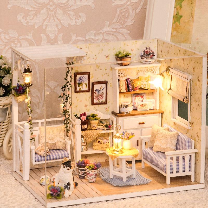 Gorgeous Doll Furniture House - Miniature 3D Wooden Dollhouse Toys - Children Birthday Gifts (D2)(4X2)(1X3)
