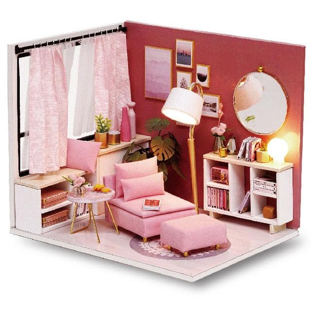 Gorgeous Doll Furniture House - Miniature 3D Wooden Dollhouse Toys - Children Birthday Gifts (D2)(4X2)(1X3)