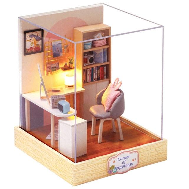 Gorgeous Doll Furniture House - Miniature 3D Wooden Dollhouse Toys - Children Birthday Gifts (D2)(4X2)(1X3)