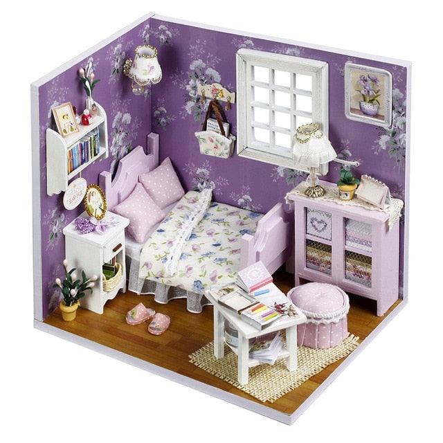 Gorgeous Doll Furniture House - Miniature 3D Wooden Dollhouse Toys - Children Birthday Gifts (D2)(4X2)(1X3)