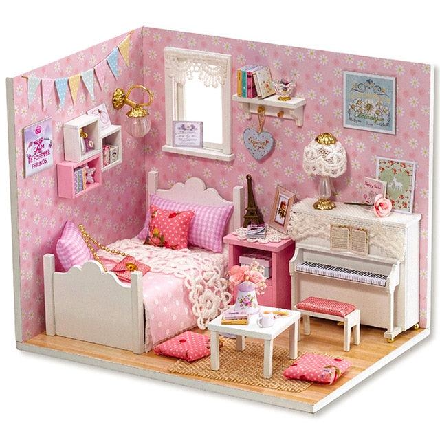 Gorgeous Doll Furniture House - Miniature 3D Wooden Dollhouse Toys - Children Birthday Gifts (D2)(4X2)(1X3)