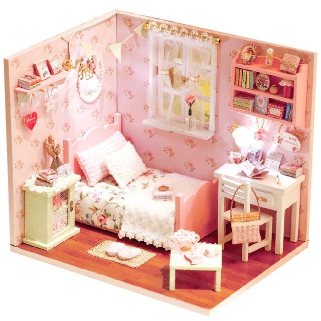 Gorgeous Doll Furniture House - Miniature 3D Wooden Dollhouse Toys - Children Birthday Gifts (D2)(4X2)(1X3)
