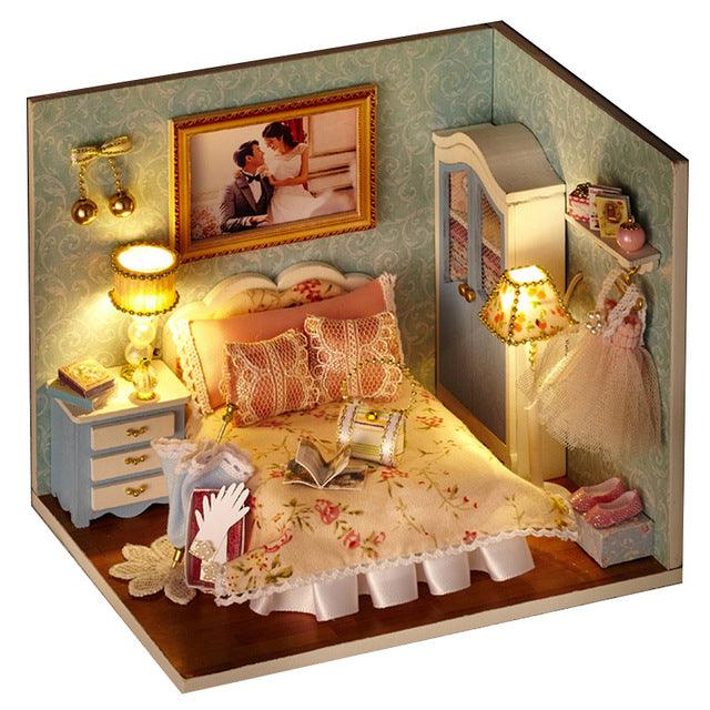 Gorgeous Doll Furniture House - Miniature 3D Wooden Dollhouse Toys - Children Birthday Gifts (D2)(4X2)(1X3)