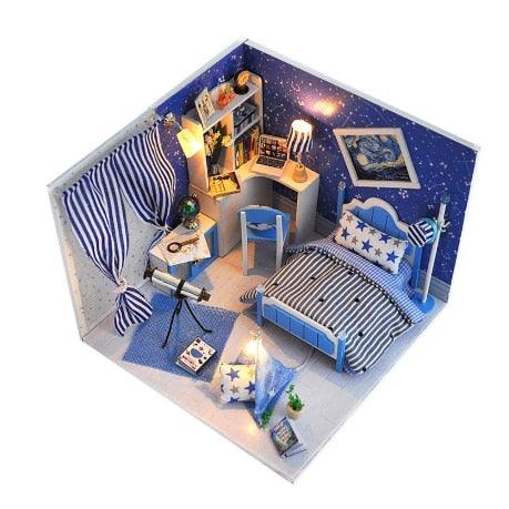 Gorgeous Doll Furniture House - Miniature 3D Wooden Dollhouse Toys - Children Birthday Gifts (D2)(4X2)(1X3)