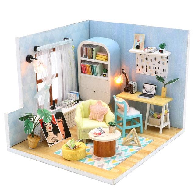 Gorgeous Doll Furniture House - Miniature 3D Wooden Dollhouse Toys - Children Birthday Gifts (D2)(4X2)(1X3)