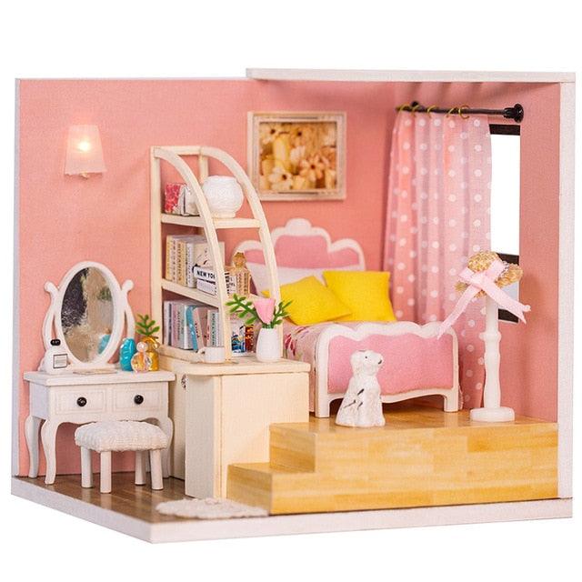 Gorgeous Doll Furniture House - Miniature 3D Wooden Dollhouse Toys - Children Birthday Gifts (D2)(4X2)(1X3)