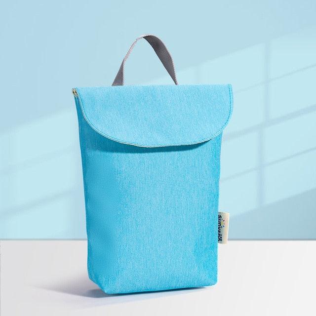 Multifunctional Baby Diaper Organizer - Reusable Waterproof - Fashion Prints Wet/Dry Bag Mummy Storage Bag - Travel Nappy Bag (X1)