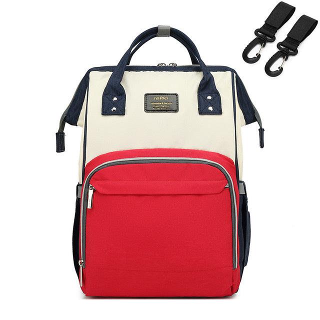 Fashion Mummy Maternity Nappy Bag - Large Capacity - Travel Backpack - Nursing Bag for Baby Care (X2)(F1)(D1)