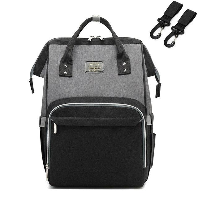 Fashion Mummy Maternity Nappy Bag - Large Capacity - Travel Backpack - Nursing Bag for Baby Care (X2)(F1)(D1)