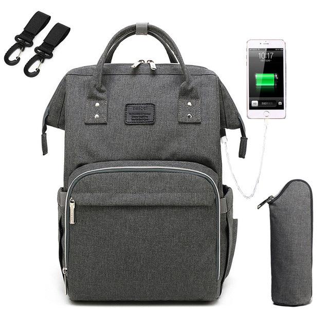 Fashion Mummy Maternity Nappy Bag - Large Capacity - Travel Backpack - Nursing Bag for Baby Care (X2)(F1)(D1)
