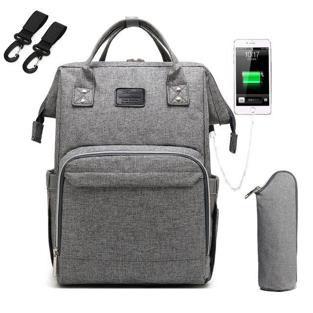 Fashion Mummy Maternity Nappy Bag - Large Capacity - Travel Backpack - Nursing Bag for Baby Care (X2)(F1)(D1)