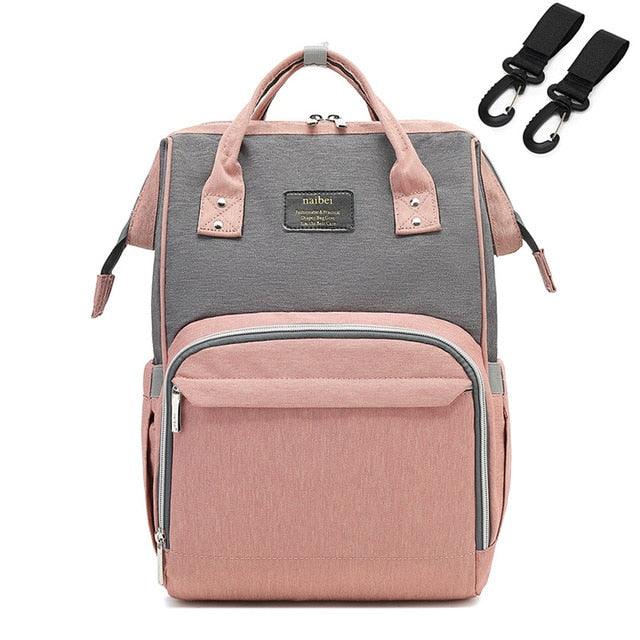 Fashion Mummy Maternity Nappy Bag - Large Capacity - Travel Backpack - Nursing Bag for Baby Care (X2)(F1)(D1)