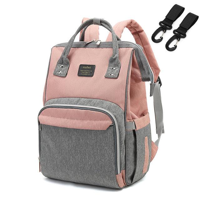 Fashion Mummy Maternity Nappy Bag - Large Capacity - Travel Backpack - Nursing Bag for Baby Care (X2)(F1)(D1)